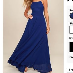 Lulus Royal Blue Maxi Dress